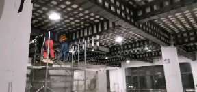 泸州一商场梁，楼板碳纤维加固施工